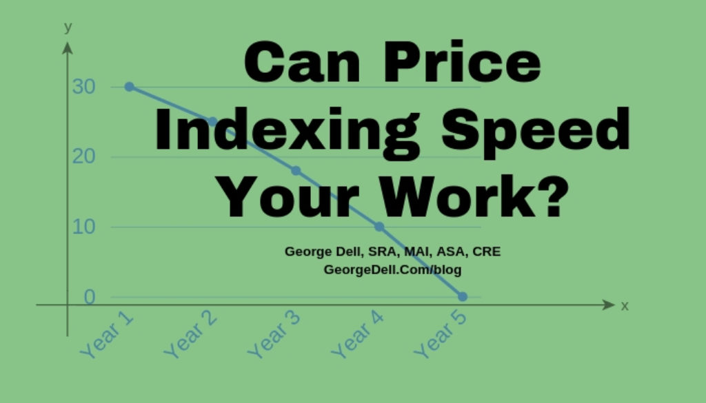 Can Price Indexing Speed Your Work? by George Dell, SRA, MAI, ASA, CRE