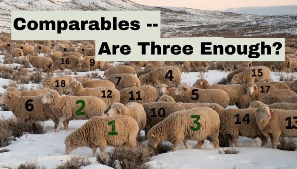 Comparables -- Are 3 Enough? by George Dell, SRA, MAI, ASA, CRE