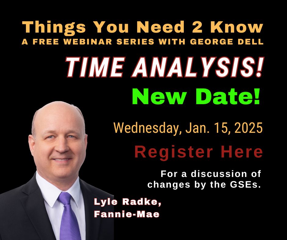 New Date! Time Analysis discussion with George Dell and Lyle Radke. Wednesday, Jan. 15, 2025. Register Here